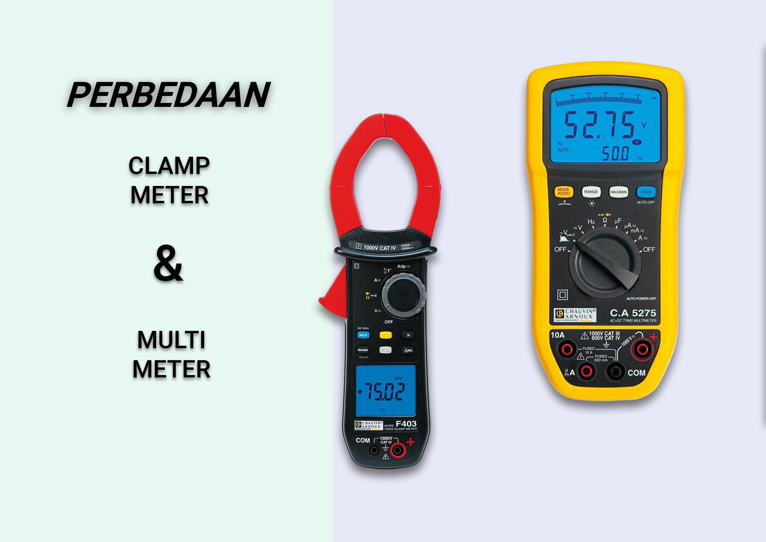 clamp meter dan multi meter